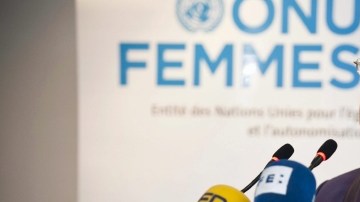 Michelle Bachelet, expresidenta de Chile, cuando se encontraba  en una rueda de prensa en Rabat, Marruecos.