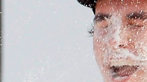 'Checo' en uno de sus triunfos.