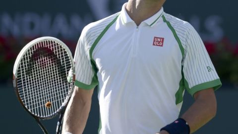 Novak Djokovic no pudo resistir la pena y el dolor cuando cayó ante Martín del Potro el pasado domingo en la semifinal de Indian Wells.