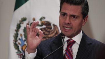 El presidente Enrique Peña Nieto en conferencia de prensa en su último día de gira por Italia.