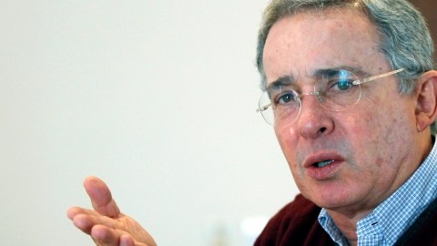 El expresidente colombiano Alvaro Uribe.