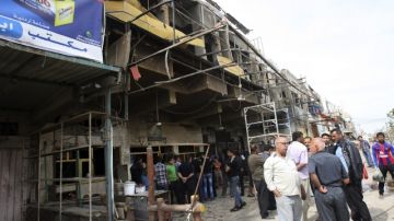 Al menos 50 personas murieron  y 172 resultaron heridas en una cadena de atentados, la mayoría en Bagdad, el 20 de marzo pasado.