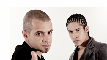 Integrantes del dueto Chino y Nacho.