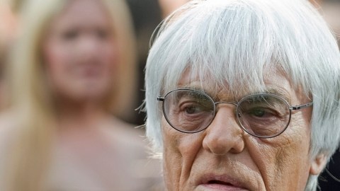 Bernie Ecclestone en su más reciente cita con los medios.