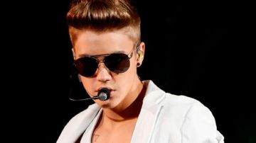 Justin Bieber en el concierto en Munich, Alemania, parte de su gira "I Believe Tour ".