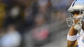 Tony Romo, mariscal de campo de los Vaqueros de Dallas.