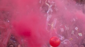 Los aficionados de Independiente nunca se cansaron de apoyar al equipo en el empate ante Boca Juniors.