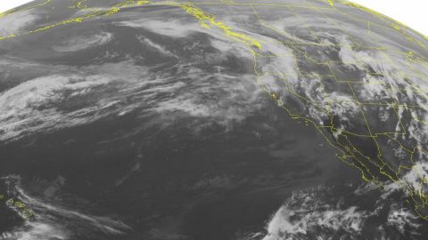 Imagen satelital de el clima en el pacifico.