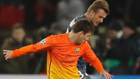 Messi por lesión y Beckham por táctica. Ambos fuera del cuadro titular.