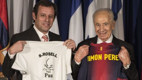 A un mes de realizada, la propuesta se cristalizó y el Barsa 'unificará' a Israel y Palestina con fútbol.
