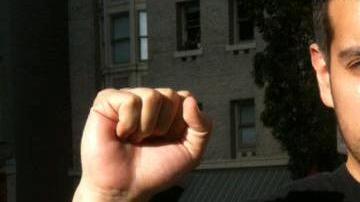 José Arreola, de Durango, México apoyó la manifestación a favor de la reforma migratoria en San Francisco.