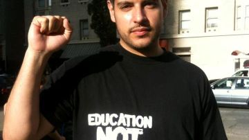 José Arreola, de Durango, México apoyó la manifestación a favor de la reforma migratoria en San Francisco.