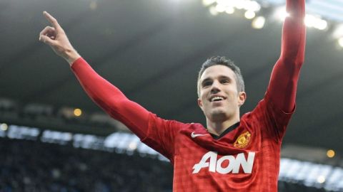Robin van Persie cumple una gran campaña en su primer año con los 'Diablos Rojos' del Manchester United.