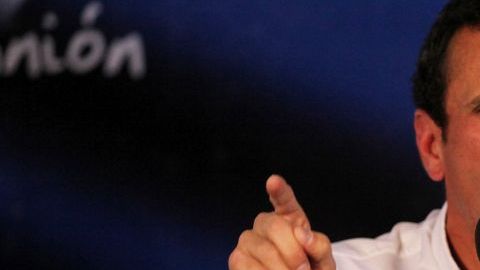 El opositor Henrique Capriles advirtió que no parará hasta tener nuevas eleccones.