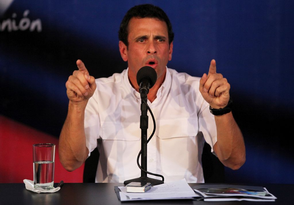 El opositor Henrique Capriles advirtió que no parará hasta tener nuevas eleccones.