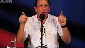 El opositor Henrique Capriles advirtió que no parará hasta tener nuevas eleccones.