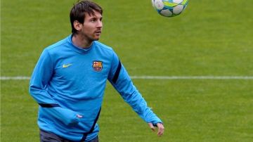 Lionel Messi entrenó en solitario con miras al partido ante Bayern Munich