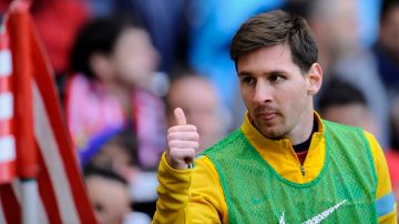 Lio Messi es la esperenza blaugrana para pasar a la final de la Liga de Campeones.