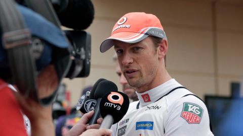Button habló con los medios acerca del incidente y el malentendido en el circuito de Bahreín.