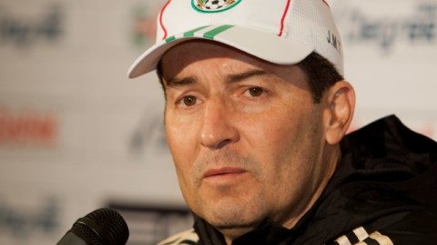Action Photo during the press conference Mexican Team in San Fco., Jose M. de la Torre / Foto de acción durante la conferencia de prensa Seleccion Mexicana en San Fco., Jose M. de la Torre/ 16-Abr-2013/ MEXSPORT/Roberto Maya.
