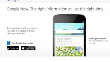 Google Now va más allá de Suri, ofreciendo  información como clima, las    cotizaciones de bolsa, resultado deportivo,  viajes y más.