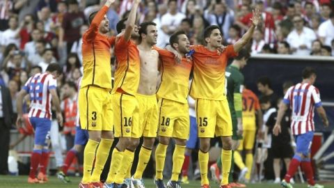 Barcelona derrotó 2-1 al Atlético de Madrid en el estadio Vicente Calderón