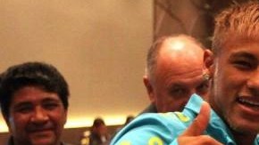Neymar y Parreira.