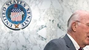 Los senadores Patrick Leahy (izquierda), Chuck Schumer y Dianne Feinstein durante una de las vistas sobre la reforma llevadas a cabo cámara alta.