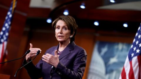 La líder de la Minoría en el Congreso Nancy Pelosi.