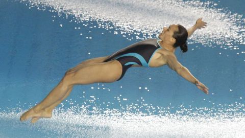 Laura Sánchez fue superada por la italiana Tania Cagnotto y las chinas He Zi y Wang Han.