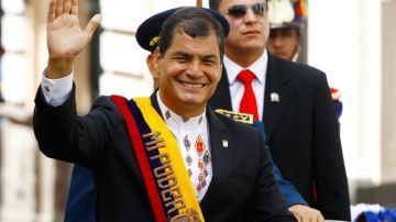 Correa captó el 57.17 % de los votos válidos en los comicios de febrero pasado.