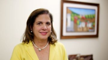 María Eugenia Lobo, comisionada itinerante para migrantes hondureños en el extranjero.