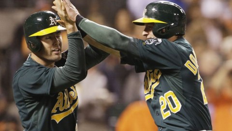 Los A´s pintaron la Bahía de verde.