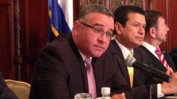 El presidente salvadoreño Mauricio Funes durante una gira de dos días por Washington.