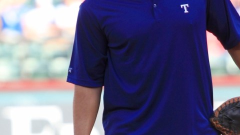 El puertorriqueño Iván Rodríguez, exreceptor de los Rangers.