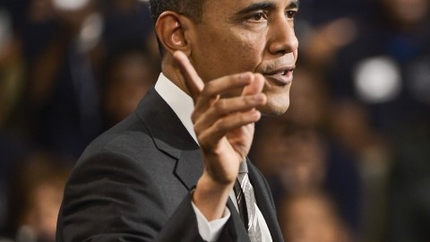 El presidente de Estados Unidos, Barack Obama, en uno de sus discursos en Chicago, Illinois.