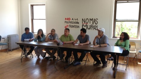 Activistas pro inmigrantes en Chicago de la Alianza por los Derechos de los Inmigrantes.