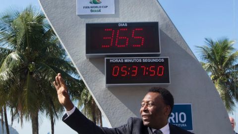 Pelé no podía faltar a la ceremonia.