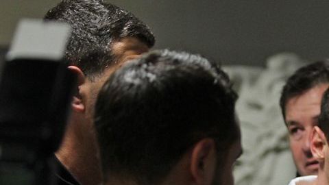 Messi a su llegada a Guatemala.