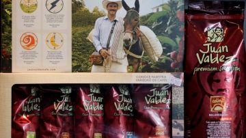 Los paquetes de este café colombiano van directamente relacionados con la imagen que lo representa.