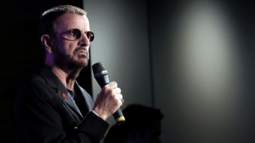 Ringo Starr, ayer, durante la presentación de su exhibición en el Museo del Grammy. El exBeatle habló con los medios de su carrera y del legado de la banda.
