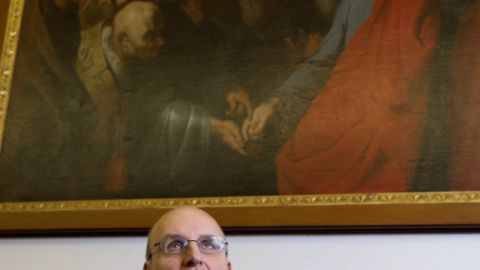 Ernst von Freyberg, presidente del Banco del  Vaticano  (Instituto de Obras Religiosas), dice que tratan de resolver problemas.