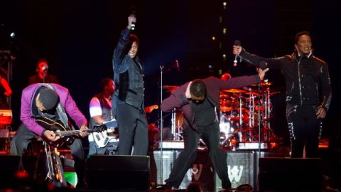 De izq. a der.: Tito, Jackie, Marlon y Jermaine Jackson, el año pasado.
