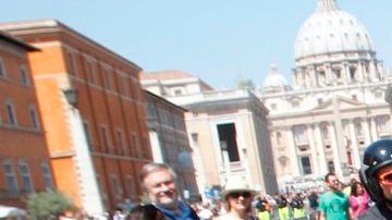 Los motociclistas llegaron de todas partes del mundo al Vaticano.