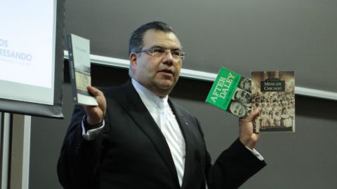 Martín Castro, cofundador de New Futuro, da una charla durante el foro  MexTalks.