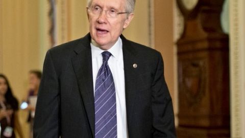 El líder de la mayoría demócrata del Senado, Harry Reid.