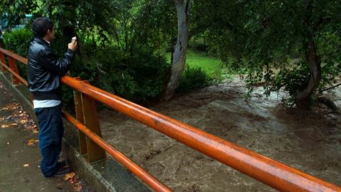 Barry provocó el desbordamiento del rio Texolo, asi como inundaciones.