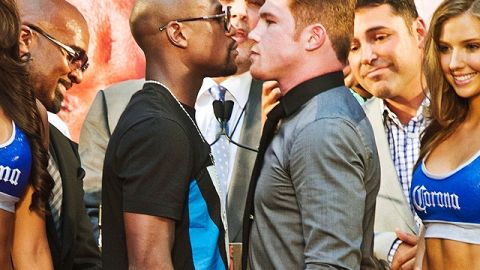 Cara a cara dos ídolos del boxeo.