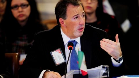 El secretario de Relaciones Exteriores, José Antonio Meade, reafirmó su compromiso a una reforma migratoria.