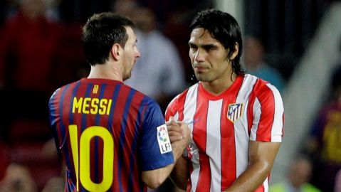 Messi y Falcao participan en juego de exhibición